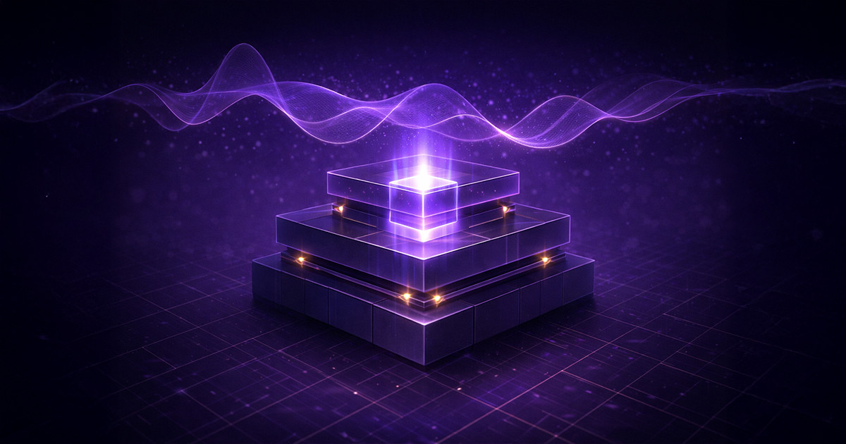 stacked platform with light beam and digital waves symbolizing capital raising services innovation