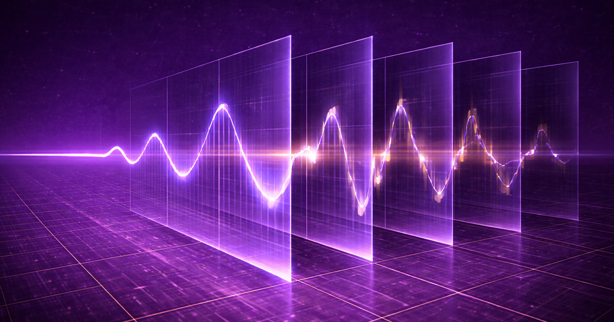 layered data panels with wave signals, illustrating targeting investors through structured analysis and timing