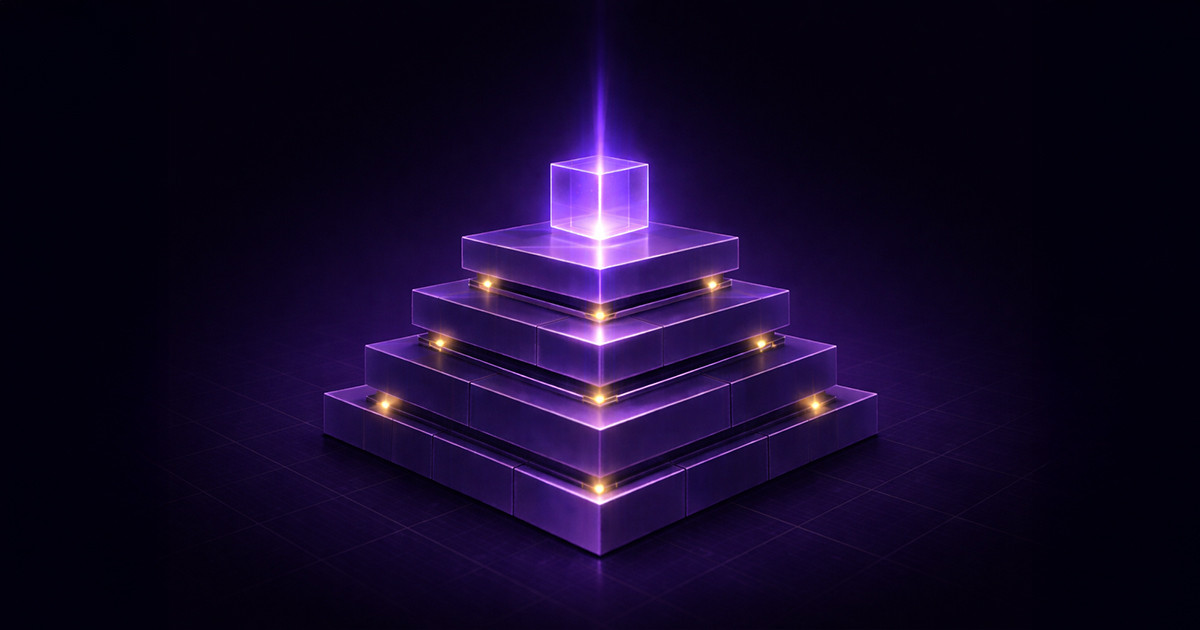 pyramid blocks illustrating a structured capital raising process and layered funding strategy
