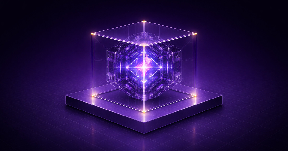 cube inside a transparent frame, symbolizing raising private capital through structured and secure investment systems